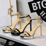Sandalias Con Tacon Open Toe Thin Stiletto 2025 Women Shoes Platform Heels