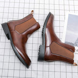 Size 38-46 High Top Ankle Boots Fashion Design Classy Durable Other Chelsea Boots for Men