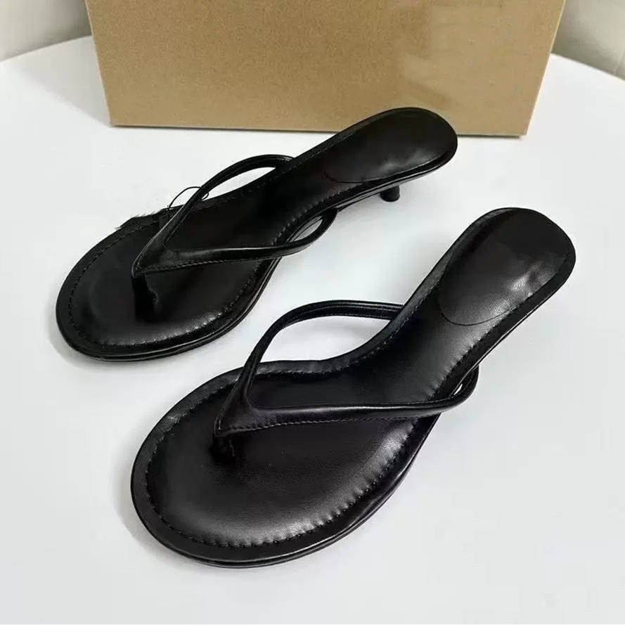 Tongs Femmes Low-Heel Toe-Post Women Sandals Slippers, Versatile Comfortable Casual Outdoor Ladies Flip Flops Slippers