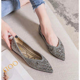 Top Selling Female Slippers Outdoor Sandalias Dama Cute Trendy Flat Rhinestone Sandals