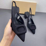 Dropshiping Latest Design Trendy Shoes Pumps Shoes Thick Chunky Heels for Ladies