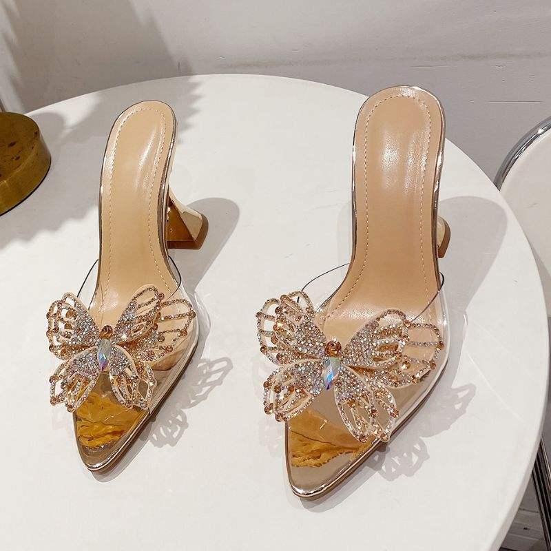 Chaussure Femme a Talon Fashion Pencil High Summer Sandals Trendy Heels for Women Shoes 2025