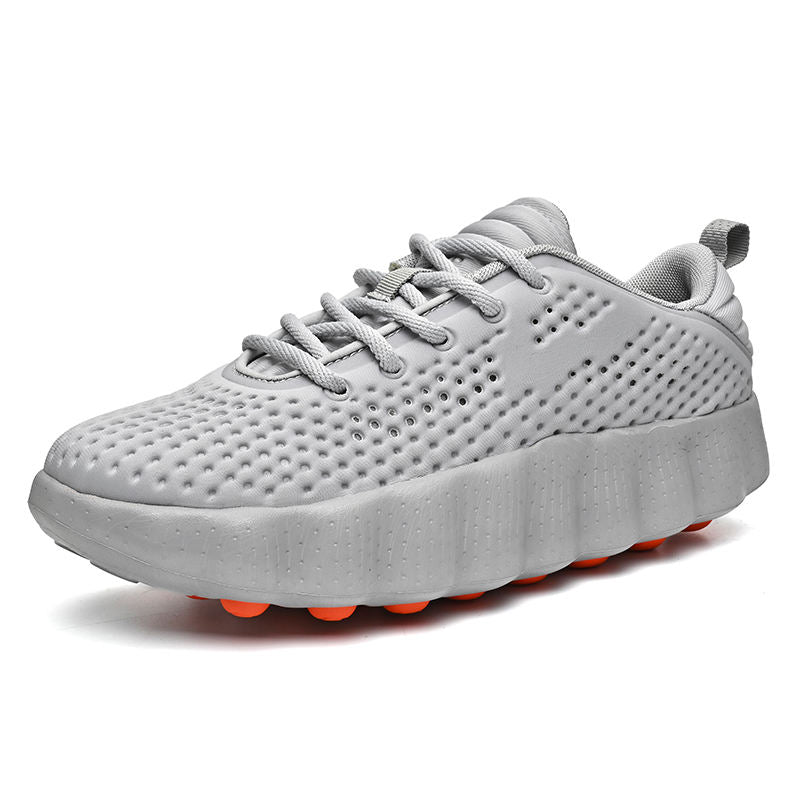 Mens Massage Athletic Shoes Breathable Walking Sneakers Acupressure Recovery Footwear Lightweight Cushioning Non Slip Trainers