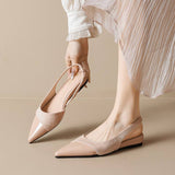 Women's Pointed Toe Slingback Comfortable Slip on Dress Office Casual Wear Flats Shoes