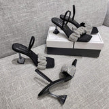 China Manufacturer Mules Babouche Femme Kitten High Slippers 2025 Heels for Ladies Shoes