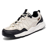 Mens Hiking Shoes Lightweight Trail Running Sneakers Earth Tone Suede Outdoor Walking Footwear Durable Women Camping Trainers