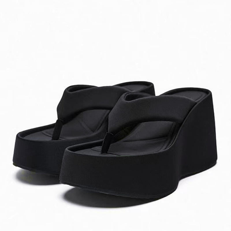 Flip Flop Summer High Quality Thick Sole Thong Spring Shoes Women's Wedge Platform Sandals