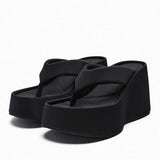 Flip Flop Summer High Quality Thick Sole Thong Spring Shoes Women's Wedge Platform Sandals