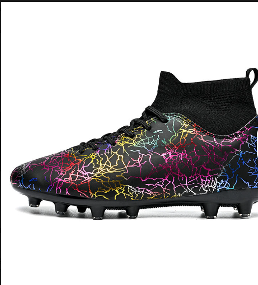 High Top Professional AG FG TF Women Boys Training Football Shoes Long Nail Spike Soccer Cleats Boots for Men