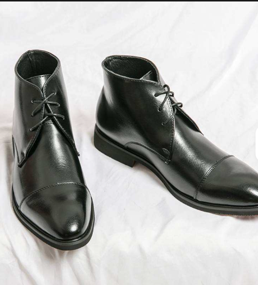 Lace up Comfortable Fashion Design Durable Formal Dress Shoes Red Bottom Casual Ankle Boots
