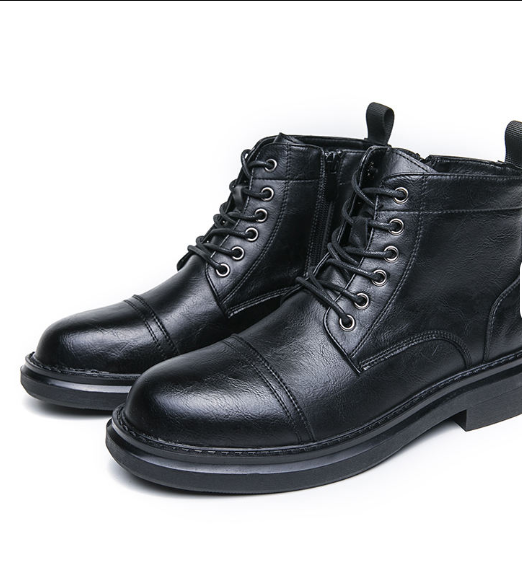 Classy Designers Hot Selling Lace up High Ankle Dress Shoes Durable Cheap Black Boots