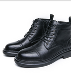 Classy Designers Hot Selling Lace up High Ankle Dress Shoes Durable Cheap Black Boots