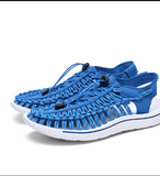 Unisex Women Flat Sandals Popular Fashionable Lightweight Comfortable Breathable Outdoor Men Casual Woven Sandals Shoes