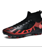 Women Boys Professional AG FG TF Football Shoes Leather Training Men Soccer Cleats Boots