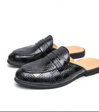 Big Size 38-47 Round Toe Classic Design Fashion Loafers Summer Breathable Men Casual Half Shoes