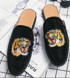 Backless Loafers Fashion Half Shoes Comfortable Summer Slippers Breathable Men Casual Shoes