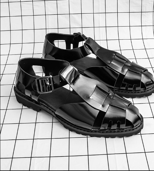 Men's Casual Summer Soft-Soled Beach Sandals Open Toe High-End Feel Breathable Flip-Flops for Driving Outdoor Activities