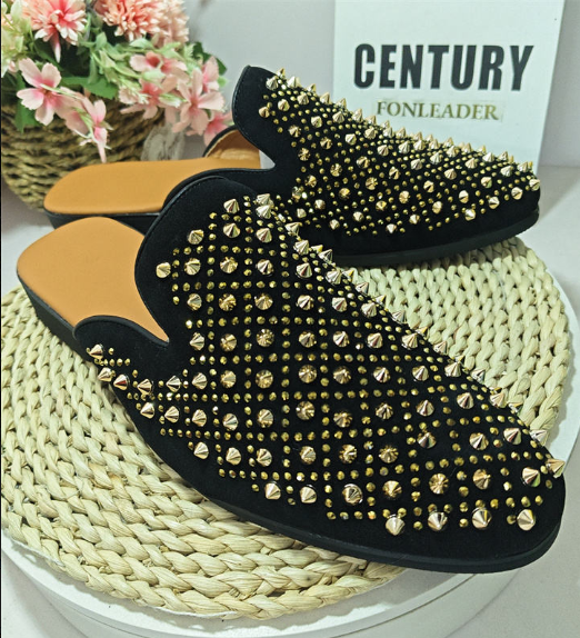Unique Design Fashion Comfortable Dress Shoes for Men Size 13 Half Shoes Men