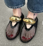 Summer Breathable Cross Strap Fashion Sandales Plate Femmes Mesh Women Flat Sandals for Women