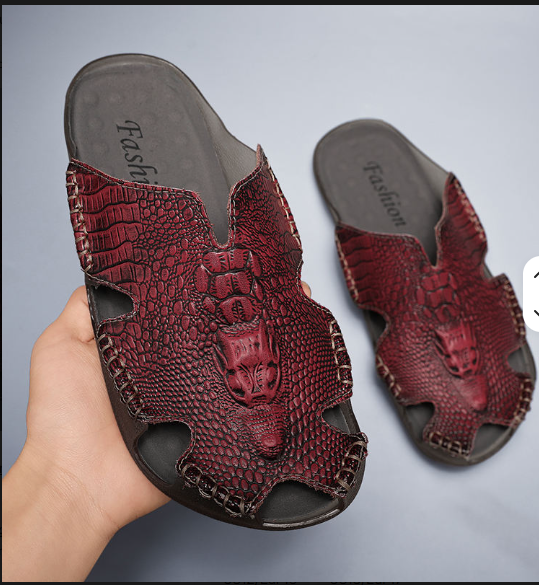 Genuine Leather Leisure Design Fashion Durable Summer Casual Sandals Shoes for Men