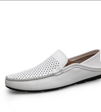 Breathable Handmade Men's Moccasins: Lightweight Genuine Leather Good Quality with Cloud Comfort Tech
