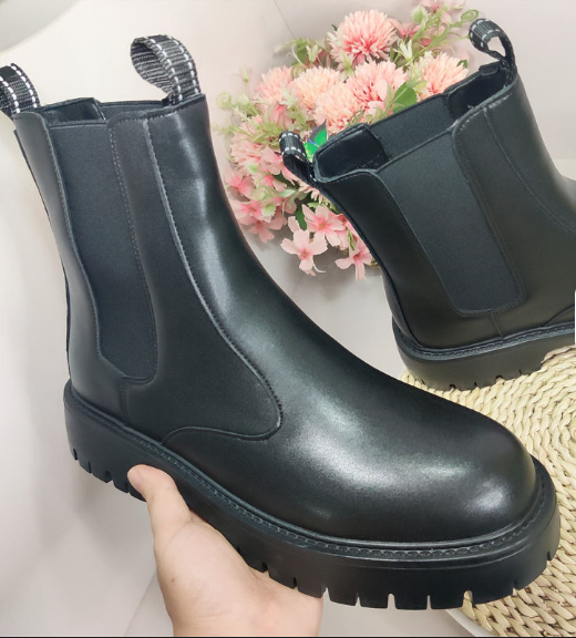 Thick Sole Height Increasing High Top Summer Winter Snow Boots Men Chelsea Boots