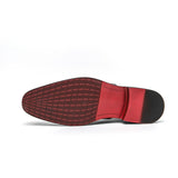 Pointed Toe Durable Dress Shoes Classic Design Hot Selling Handsome Lace up Red Bottoms Formal Shoes for Men