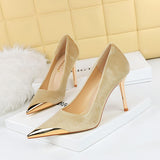 New Material Sandales Talon Femme Steel Toe Trendy Sandals Lady Pumps Shoes Women Heels 2025