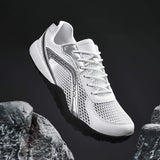 Mesh Running Shoes Ultra Breathable Athletic Walking Sneakers Women Metallic Silver Gym Workout Tennis Shoes