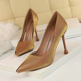 Zapatos Mayorista Tacones Altos Steel Toe Custom Private Label Elegant Red Bottom Women Sexy High Heels for Ladies 2025