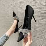 5.5CM/7.5CM/9CM Zapatos De Mujer Elegante Pumps Design Comfortable Dress Sexy Shoes High Heels for Ladies and Women