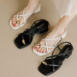 4CM Low Mujeres En Tanga Transparente Female Footwear Slippers Thong Fancy Heels for Women and Ladies