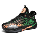 Mens Professional Basketball Shoes High Top Athletic Sneakers Leopard Print Cushioning Breathable Training Sports Court Footwear