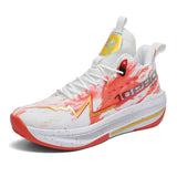 High Traction Durable Mens Basketball Shoes Mid Top Cushioning Sneakers Graphic Athletic Footwear Women Indoor Outdoor Trainers