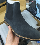 Yellow Color Durable Anti Slippery High Ankle PU Leather Boots Comfortable Classy Chelsea Boots for Men