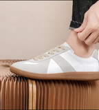 Unisex Male Female Casual Walking Style Shoes Comfortable Lightweight Good Quality Leather White Shoes