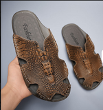 Genuine Leather Leisure Design Fashion Durable Summer Casual Sandals Shoes for Men