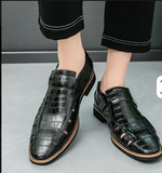 Buckle Strap Yellow Blue Black Color Fashion Casual Flat Sandals for Men Good Quality Handsome Durable Walking Shoes