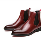 Size 38-46 Chelsea Boots Comfortable Handsome Durable Ankle Men Red Bottom Boots