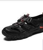 Top Quality Full Grain Leather Size 14 Men Casual Shoes Summer Breathable Genuine Leather Sandals for Men