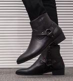Classy Men Boots Size 38-47 Classy Designers Hot Selling Durable Wedding Footwear Black Color Men Ankle Boots