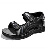 Full Grain Leather Upper Good Quality Open Toe Summer Casual Pure Genuine Leather Sandals for Men
