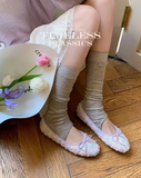 Women's Floral Embroidered Ballet Flats with Sheepskin Lining, Soft Fabric Upper and Non-Slip Rubber Sole for Casual Wear