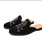 Pirate Pattern Leisure Comfortable Summer Slip on Classic Half Loafers Casual Shoes for Men
