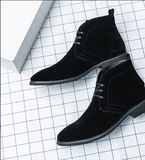 All Seasons Usable Faux Suede Leather Boots Summer Casual Leisure Handsome Dress Shoes Winter Men Snow Boots
