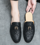 Glitters Shining Upper Cool Design Casual Shoes Summer Outdoor Classic Durable Fashion Casual Half Shoes for Men