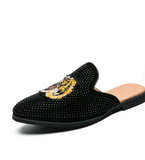 Backless Loafers Fashion Half Shoes Comfortable Summer Slippers Breathable Men Casual Shoes