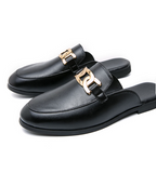 Size 38-46 Breathable Backless Half Loafers Dress Shoes Summer Men Casual Shoes Sandals