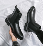 Size 38-46 High Top Ankle Boots Fashion Design Classy Durable Other Chelsea Boots for Men