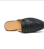 Home Slippers for Men Casual Mules Summer Backless Durable Half Penny Loafers Shoes